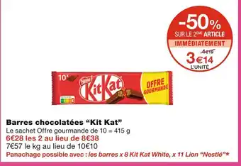 Monoprix Kit kat barres chocolatées offre