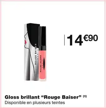 Monoprix Rouge baiser gloss brillant offre