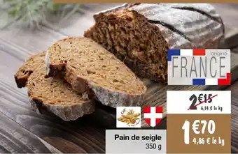 Migros Pain de seigle offre