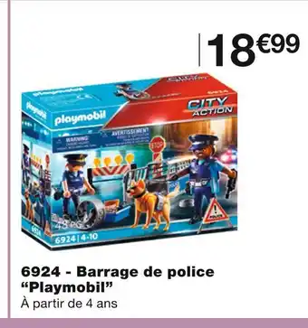 Monoprix Playmobil 6924 - barrage de police offre