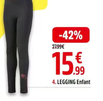 Intersport LEGGING Enfant offre