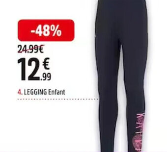 Intersport LEGGING Enfant offre
