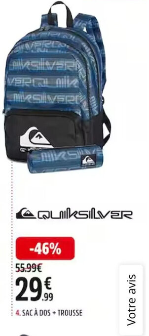 Intersport SAC À DOS + TROUSSE offre
