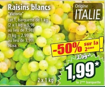 Norma Raisins blancs offre