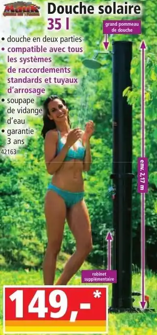 Norma Douche solaire offre