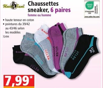 Norma Chaussettes sneaker, 6 paires offre