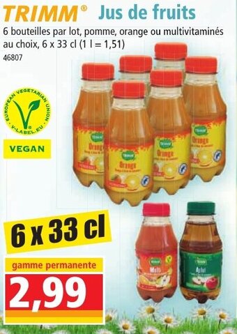 Norma TRIMM® Jus de fruits offre