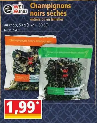 Norma Champignons noirs séchés offre