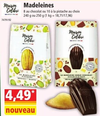 Norma Madeleines offre