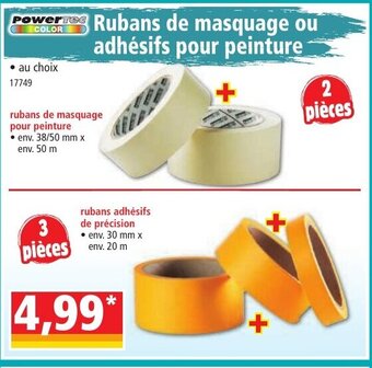 Rubans de masquage ou adhesifs pour peinture