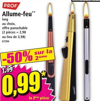 Norma Allume-feu** offre