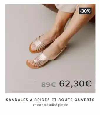SANDALES Ă BRIDES ET BOUTS OUVERTS