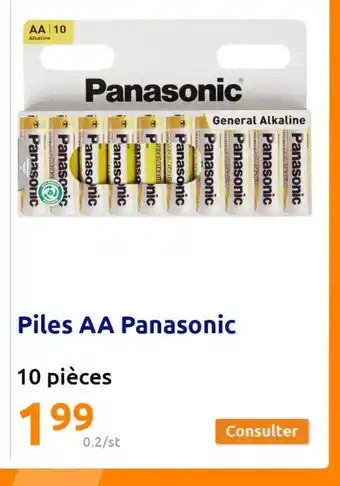 Action Piles AA Panasonic offre