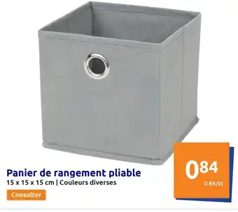 Action Panier de rangement pliable offre