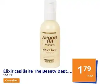Action Élixir capillaire The Beauty Dept.... offre