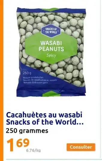 Action Cacahuètes au wasabi Snacks of the World... offre