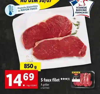 Lidl 5 faux filet **★(1) offre