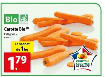 Lidl Carotte Bio (¹) offre