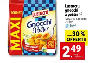 Lidl Lustucru gnocchi à poêler (2) offre