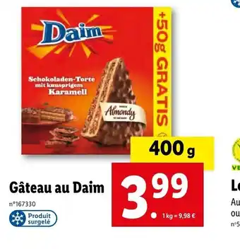 Lidl Gâteau au Daim offre