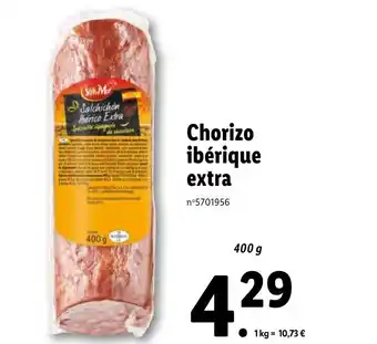 Lidl Chorizo ibérique extra offre