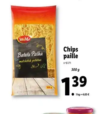 Lidl Chips paille offre