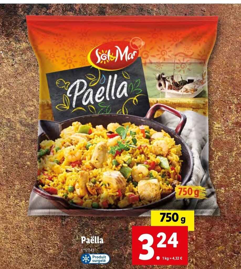 Promo Paëlla chez Lidl