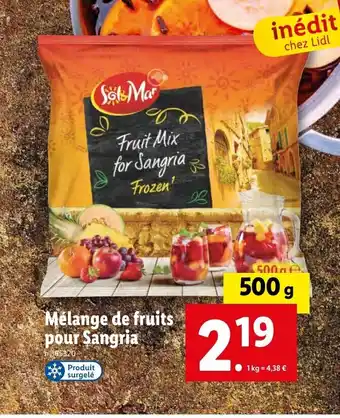 Lidl Mélange de fruits pour Sangria offre