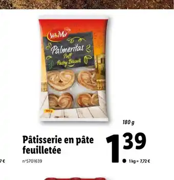 Lidl Pâtisserie en pâte feuilletée offre