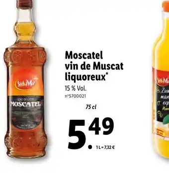Lidl Moscatel vin de Muscat liquoreux* offre