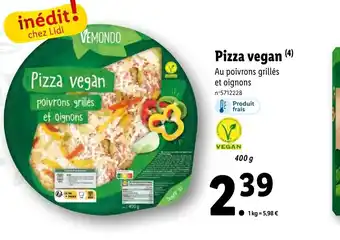 Lidl Pizza vegan offre