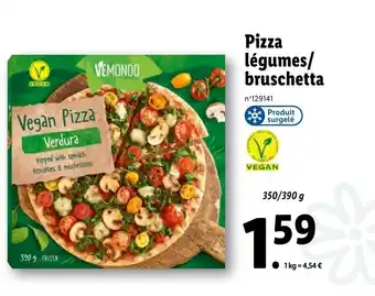 Pizza légumes/ bruschetta