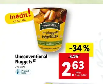Lidl Unconventional Nuggets (²) offre