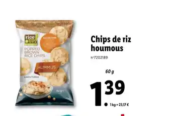 Lidl Chips de riz houmous offre