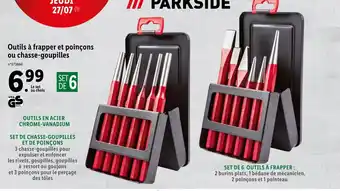 Lidl Outils à frapper et poinçons ou chasse-goupilles offre
