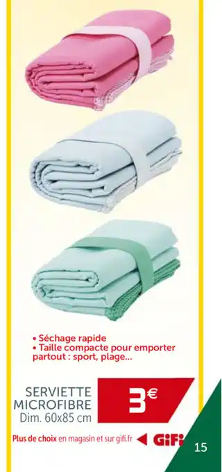 Gifi Serviette Microfibre offre
