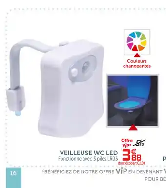 Gifi Veilleuse WC LED offre