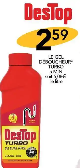Stokomani Destop le gel déboucheur* turbo offre