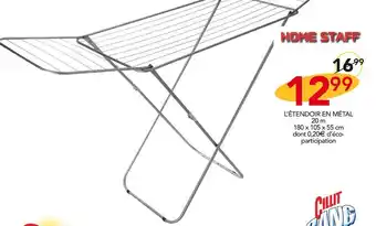 Stokomani Home staff l’étendoir en métal offre