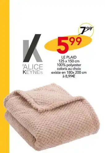 Stokomani Alice keynes le plaid offre