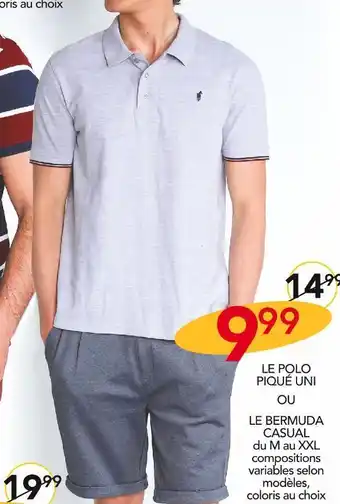 Stokomani Gentleman farmer le polo piqué uni ou le bermuda casual offre