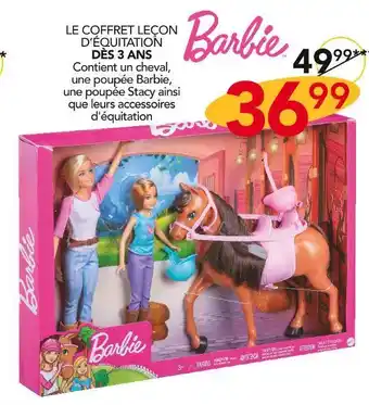 Stokomani Barbie le coffret leçon d’équitation offre