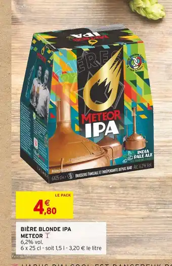 Intermarché Meteor bière blonde ipa offre