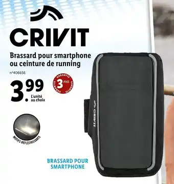 Lidl Brassard pour smartphone ou ceinture de running offre