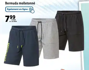 Lidl Bermuda molletonné offre