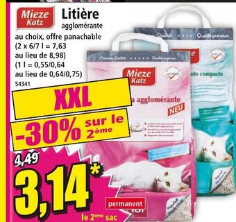 Mieze katz litière agglomérante