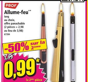 Norma Prof allume-feu offre
