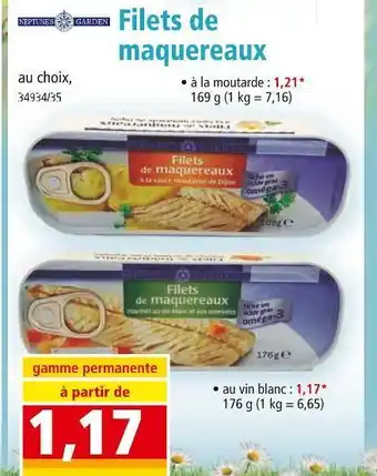 Norma Neptunes garden filets de maquereaux offre