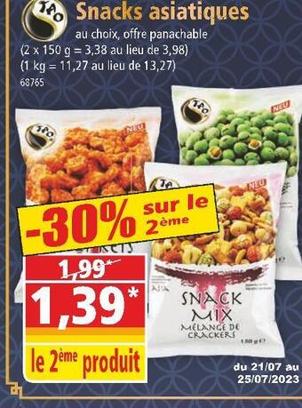 Norma Tao snacks asiatiques offre
