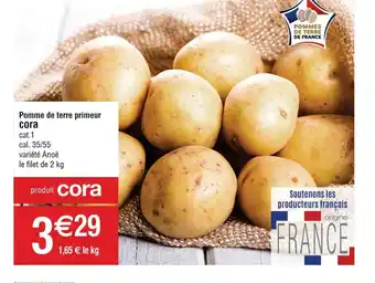 Cora x Carrefour Pomme de terre primeur cora offre